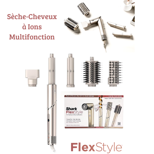 5 en 1 Sèche-Cheveux à Ions Multifonction